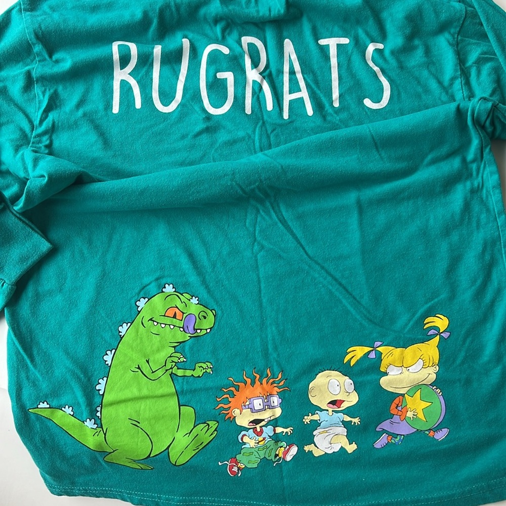 Nickelodeon Rugrats Vintage Long Sleeve Shirt - Teal - Picture 1 of 4